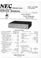 NEC AUA-7300E - Service Manual 